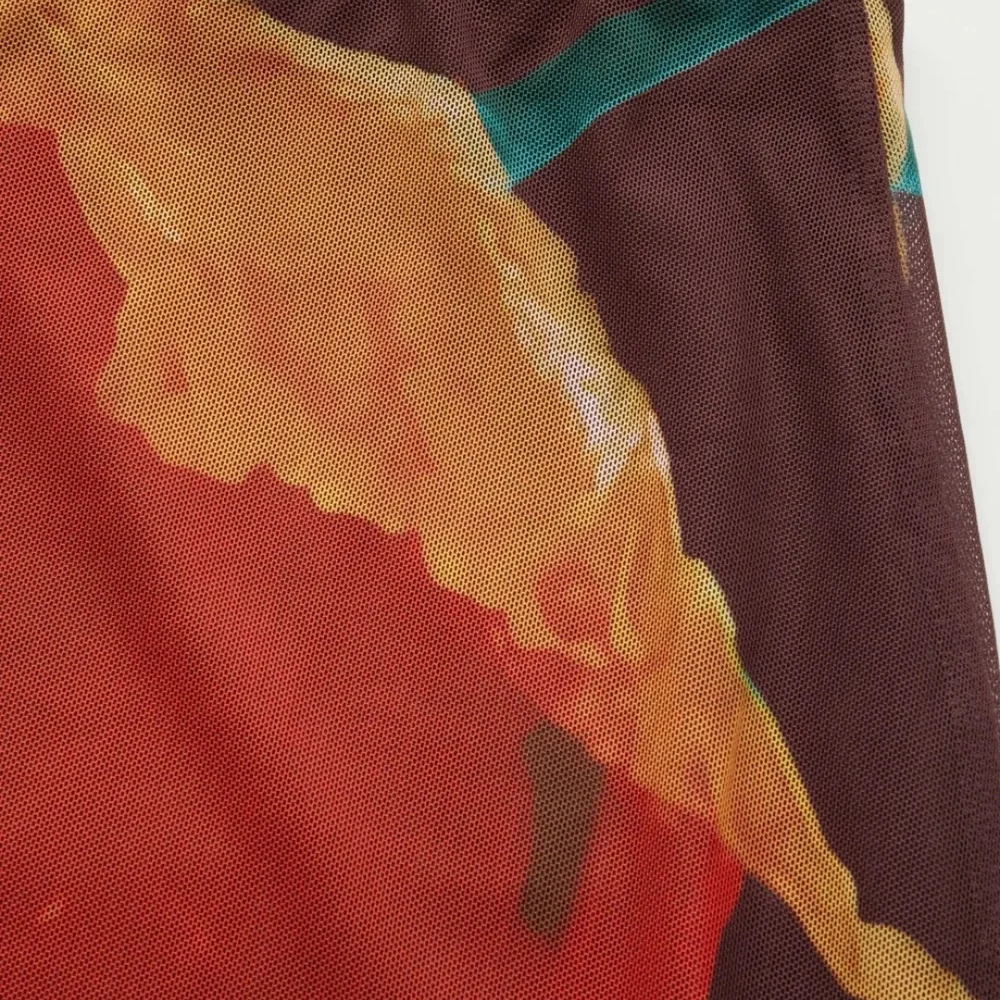 🍎 Floral Print Brown Plus Size 4x / 24 - Picture 4 of 6